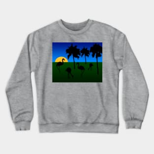 Flamingo Sunrise Crewneck Sweatshirt